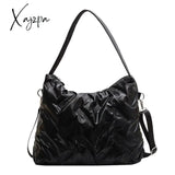 Xajzpa - Korean Nylon Brand Shoulder Bag 2023 New Pu Leather Side Bags For Women Ladies Crossbody