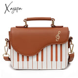 Xajzpa - Korean Piano Design Women Shoulder Bags Pu Leather Messenger Bag Handbag Fashion Corssbody