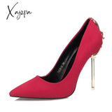 Xajzpa - Ladies High Heels Women Shoes Pumps Heel Stiletto Sexy Wedding Woman 2023 Black Red