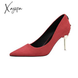 Xajzpa - Ladies High Heels Women Shoes Pumps Heel Stiletto Sexy Wedding Woman 2023 Black Red