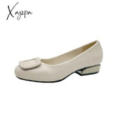 Xajzpa - Ladies Loafers Fashion High Quality Flat Pointed Toe Heels Party Dresses Shoes Summer