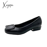 Xajzpa - Ladies Loafers Fashion High Quality Flat Pointed Toe Heels Party Dresses Shoes Summer