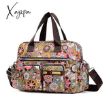 Xajzpa - Ladies Messenger Bag Casual Handbag Shoulder Large Capacity Waterproof Tote Flower Printed