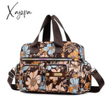 Xajzpa - Ladies Messenger Bag Casual Handbag Shoulder Large Capacity Waterproof Tote Flower Printed