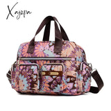 Xajzpa - Ladies Messenger Bag Casual Handbag Shoulder Large Capacity Waterproof Tote Flower Printed