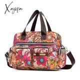 Xajzpa - Ladies Messenger Bag Casual Handbag Shoulder Large Capacity Waterproof Tote Flower Printed