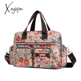 Xajzpa - Ladies Messenger Bag Casual Handbag Shoulder Large Capacity Waterproof Tote Flower Printed