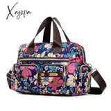 Xajzpa - Ladies Messenger Bag Casual Handbag Shoulder Large Capacity Waterproof Tote Flower Printed