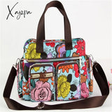 Xajzpa - Ladies Messenger Bag Casual Handbag Shoulder Large Capacity Waterproof Tote Flower Printed