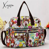 Xajzpa - Ladies Messenger Bag Casual Handbag Shoulder Large Capacity Waterproof Tote Flower Printed