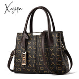 Xajzpa - Ladies Quality Leather Letter Shoulder Bags For Women Luxury Handbags Designer Fashion