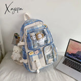 Xajzpa - Large Capacity Backpack Schoolbag Student Female Korean School Version Harajuku Cartoon