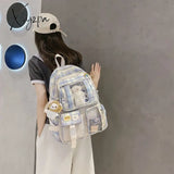 Xajzpa - Large Capacity Backpack Schoolbag Student Female Korean School Version Harajuku Cartoon