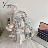 Xajzpa - Large Capacity Backpack Schoolbag Student Female Korean School Version Harajuku Cartoon