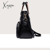 Xajzpa - Large Capacity Multi-Pocket Crossbody Tote Bag Trendy Pu Leather Shoulder Practical