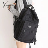 Xajzpa - Large-Capacity School Laptop Bag Trendy Cool Backpack Men Women Waterproof Nylon Men’s