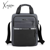 Xajzpa - Large Capacity Shoulder Bag For Men Casual Waterproof Nylon Messenger Black Business A4