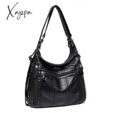 Xajzpa - Large Capacity Women Handbag Pu Leather Crossbody Bag Female Multifunction Shoulder Pink