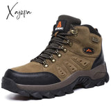 Xajzpa - Large Size 48 Hiking Boots Men Summer Winter Outdoor Warm Fur Non Slip Fashion Women