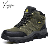 Xajzpa - Large Size 48 Hiking Boots Men Summer Winter Outdoor Warm Fur Non Slip Fashion Women