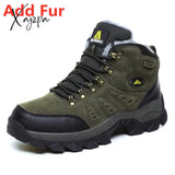 Xajzpa - Large Size 48 Hiking Boots Men Summer Winter Outdoor Warm Fur Non Slip Fashion Women