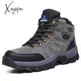 Xajzpa - Large Size 48 Hiking Boots Men Summer Winter Outdoor Warm Fur Non Slip Fashion Women