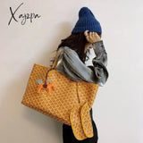 Xajzpa - Large Winter Woman Tote Bag Korea Big Woman Handbag Luxury Designer Female Leather Shoulder Bag Shopper With Zipper