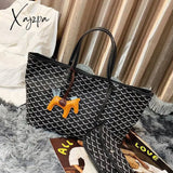 Xajzpa - Large Winter Woman Tote Bag Korea Big Handbag Luxury Designer Female Leather Shoulder