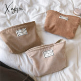 Xajzpa - Large Women Corduroy Cloth Cosmetic Bag Zipper Make Up Bags Travel Washing Makeup