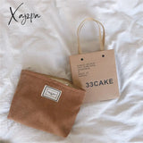 Xajzpa - Large Women Corduroy Cloth Cosmetic Bag Zipper Make Up Bags Travel Washing Makeup