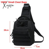 Xajzpa - Laser Men Chest Bag Sling Hiking Backpack Military Tactical Army Shoulder Fishing Bags
