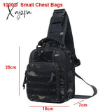 Xajzpa - Laser Men Chest Bag Sling Hiking Backpack Military Tactical Army Shoulder Fishing Bags