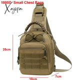 Xajzpa - Laser Men Chest Bag Sling Hiking Backpack Military Tactical Army Shoulder Fishing Bags