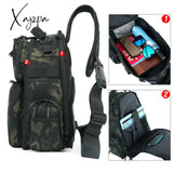 Xajzpa - Laser Men Chest Bag Sling Hiking Backpack Military Tactical Army Shoulder Fishing Bags