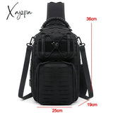 Xajzpa - Laser Men Chest Bag Sling Hiking Backpack Military Tactical Army Shoulder Fishing Bags