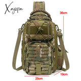 Xajzpa - Laser Men Chest Bag Sling Hiking Backpack Military Tactical Army Shoulder Fishing Bags