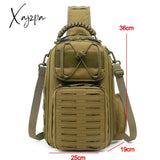 Xajzpa - Laser Men Chest Bag Sling Hiking Backpack Military Tactical Army Shoulder Fishing Bags