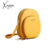 Xajzpa - Leather Crossbody Bags For Women Mobile Phone Bag Fashion Mini Shoulder Credit Card Holder