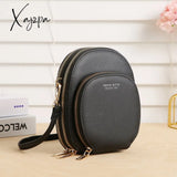 Xajzpa - Leather Crossbody Bags For Women Mobile Phone Bag Fashion Mini Shoulder Credit Card Holder