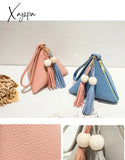 Xajzpa - Leather Handbag Mini Triangle Women Clutch Purse Hand Bag Lady Clutches Casual Phone