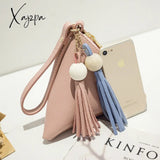 Xajzpa - Leather Handbag Mini Triangle Women Clutch Purse Hand Bag Lady Clutches Casual Phone