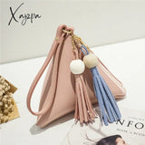 Xajzpa - Leather Handbag Mini Triangle Women Clutch Purse Hand Bag Lady Clutches Casual Phone