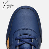 Xajzpa - Leather Men’s Sneakers Lightweight Breathable Shoes Men Comfortable Walking White Male