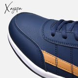 Xajzpa - Leather Men’s Sneakers Lightweight Breathable Shoes Men Comfortable Walking White Male