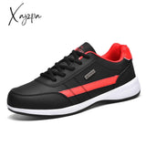 Xajzpa - Leather Men’s Sneakers Lightweight Breathable Shoes Men Comfortable Walking White Male