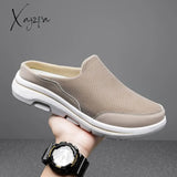 Xajzpa - Loafer Men Summer Shoes Comfortable Fashion Walking Footwear Plus Size 35-47 Platform