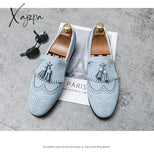 Xajzpa - Loafers Men Shoes Faux Suede Solid Color Fashion Business Casual Wedding Party Classic