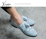 Xajzpa - Loafers Men Shoes Faux Suede Solid Color Fashion Business Casual Wedding Party Classic