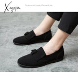 Xajzpa - Loafers Men Shoes Faux Suede Solid Color Fashion Business Casual Wedding Party Classic