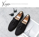 Xajzpa - Loafers Men Shoes Faux Suede Solid Color Fashion Business Casual Wedding Party Classic